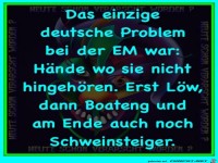 Das einzige deutsche Problem...