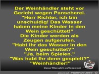 Der Weinh�ndler steht vor Gericht wegen Panscherei