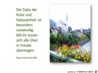 die gabe der ruhe und gelassenheit