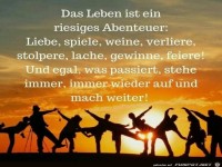 das leben ist ein riesiges abenteuer