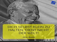 dich selbst klein zu halten