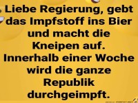 Liebe Regierung