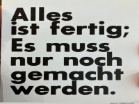 Ein Plan ohne Taten bleibt Theorie!