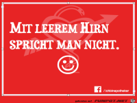 Mit leerem Hirn