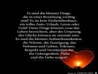 Es sind die kleinen Dinge
