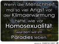 Wenn die Menschheit..