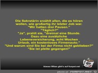 Die Sekret�rin erz�hlt allen