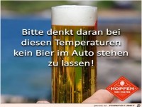 Achtet auf Euer Bier