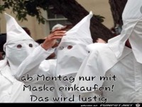 Ab Montag nur mit Maske einkaufen