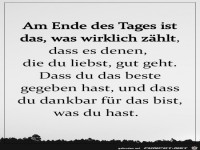 am Ende des Tages