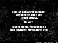 Vor dem Anruf gedr�ckt