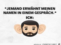 Wenn ich meinen Namen höre