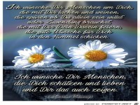Ich wünsche dir Menschen