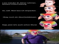 Wenn der XL-Dner ein Eigenleben fhrt