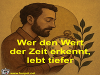 Wer den Wert der Zeit erkennt, lebt tiefer