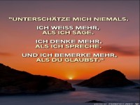 Unterschaetze niemals