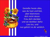 Geniesse heute alles