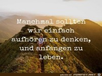 manchmal sollten wir einfach aufhören.....