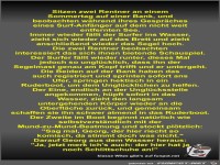 Sitzen zwei Rentner an einem Sommertag auf einer Bank