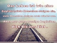 Das Leben ist wie eine Zugfahrt