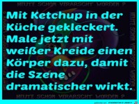In der K�che gekleckert
