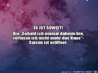 Es ist wieder soweit