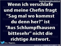 Wenn ich verschlafe