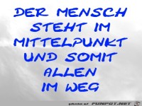 Der Mensch steht im Mittelpunkt...