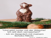 Gespr�ch mit dem Schoko-Nikolaus