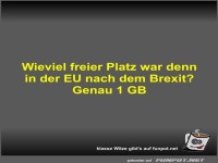 Wieviel freier Platz war denn in der EU nach dem Brexit?