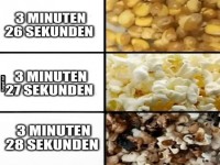 Die perfekte Popcorn-Zeitspanne