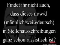 Kritik an 'm/w/d' in Stellenanzeigen