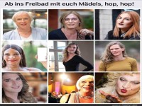 Buntes Mosaik von Portraits