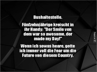 Sprachsalat an der Haltestelle