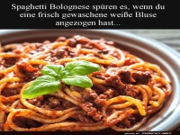 Bolognese: Wei�es Hemd im Fadenkreuz!