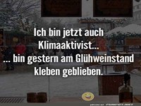 Vom Gl�hwein kleben geblieben!