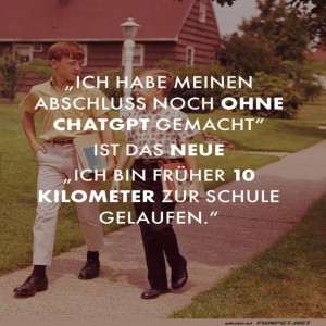 fun-Bild: Oldschool Abschluss ohne ChatGPT