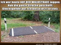 ich habe die ganze Stra�e geschafft