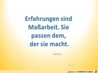 Erfahrungen sind ma ssarbeit