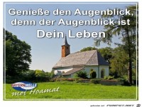 Geniesse den Augenblick