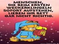 Beim ersten Weckerklingeln