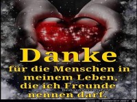Danke fr meine Freunde