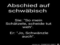 Abschied auf schw�bisch