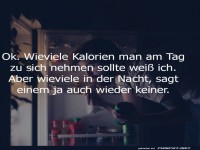 Kalorien in der Nacht