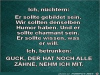 Nüchtern oder besoffen