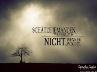 Sch�tze jemanden, wenn er da ist