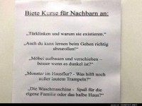 Kurse f�r Nachbarn