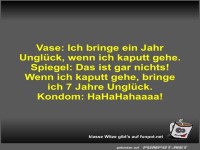Vase: Ich bringe ein Jahr Ungl�ck