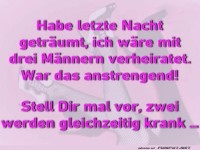 Lustiger Traum von drei Ehem�nnern