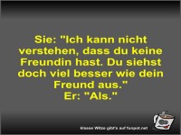 Sie: Ich kann nicht verstehen